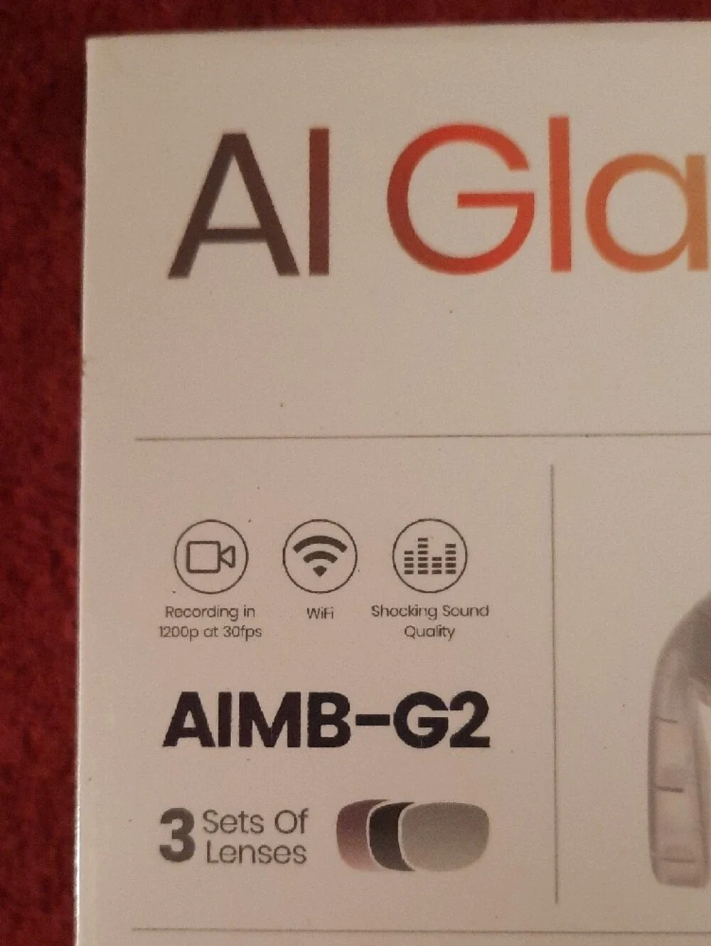 AIMB-G2 Clear Smart AI Language Translator Wearable Glasses
